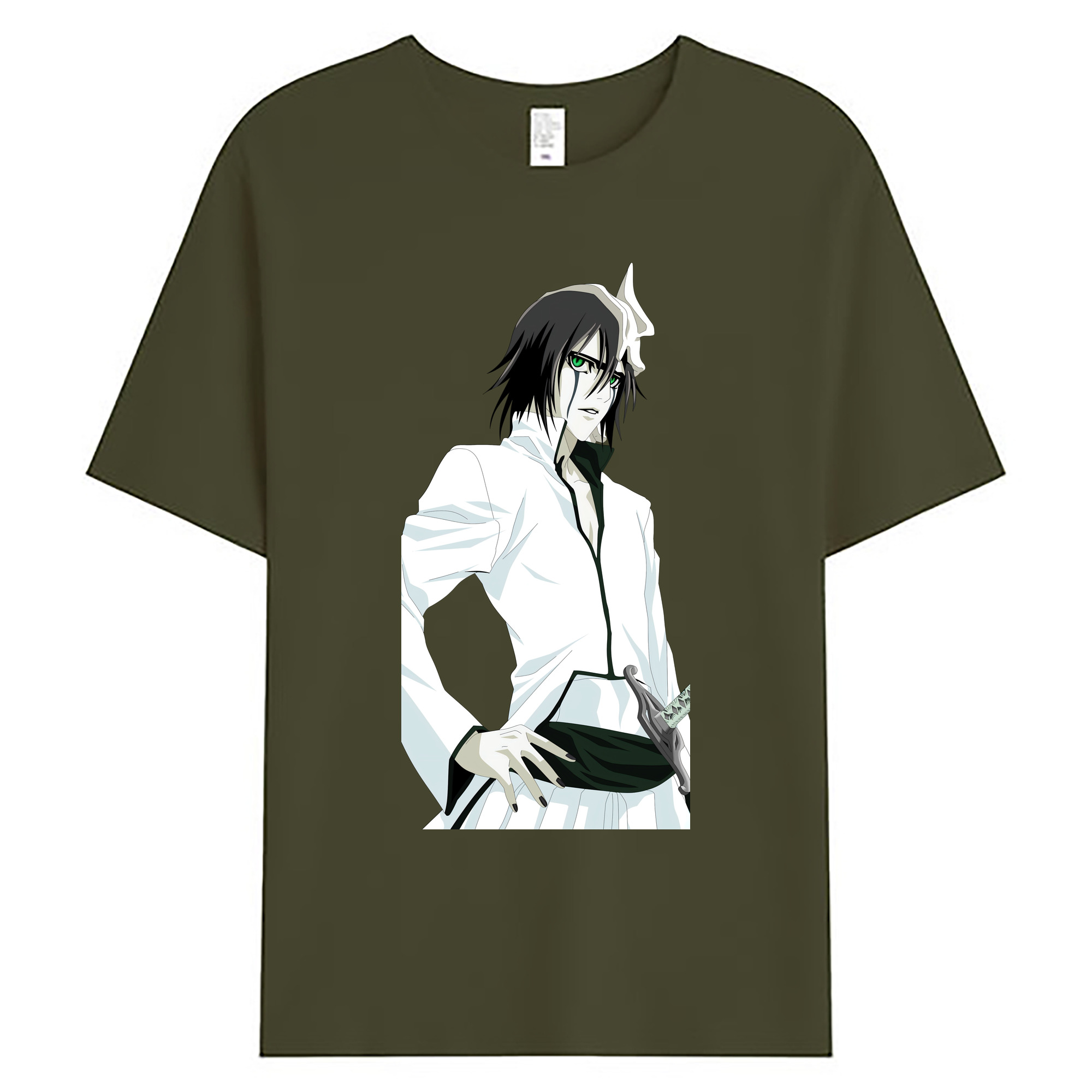 （画像用） ブリーチ ウルキオラ·シファー BLEACH Ulquiorra cifer 綿100％ メンズ半袖Tシャツ｜肌触りやわらか＆通気性